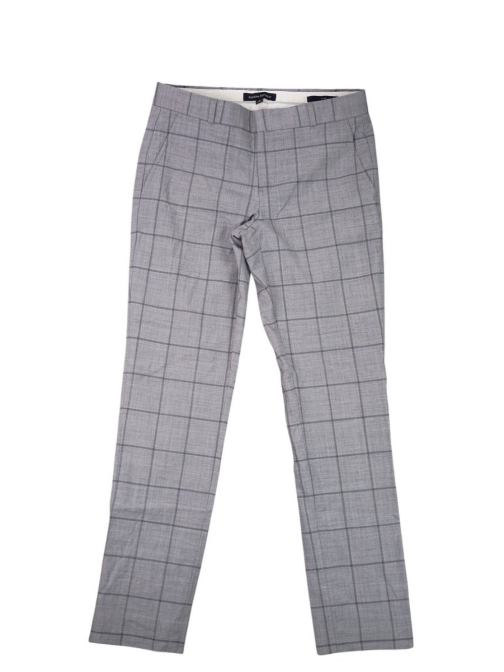 BANANA REPUBLIC women’s size 2 gray checkered pants.